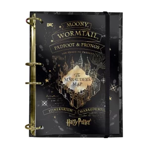 Fichário colegial sem lombo Harry Potter com elástico e 144 Folhas decoradas – DAC