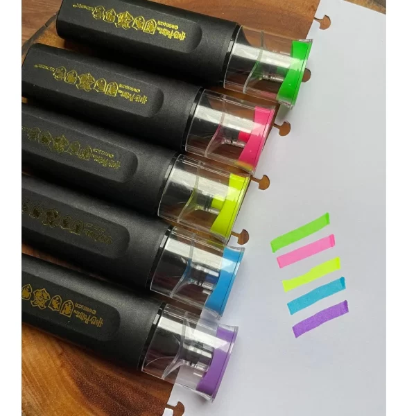 Marca-Texto Harry Potter Estojo C/ 5 Cores Neon Leoarte - Image 2