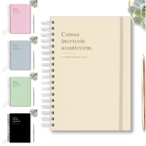 Planner 2025 Coisas Incríveis Alta Gramatura