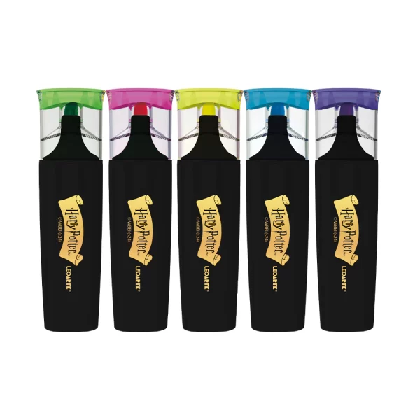 Marca-Texto Harry Potter Estojo C/ 5 Cores Neon Leoarte